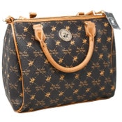 Wholesale - BHPC BROWN SATCHEL BAG W/TOP ZIPPER CLOSURE & ADJUSTABLE SHOULDER STRAP C/P 12